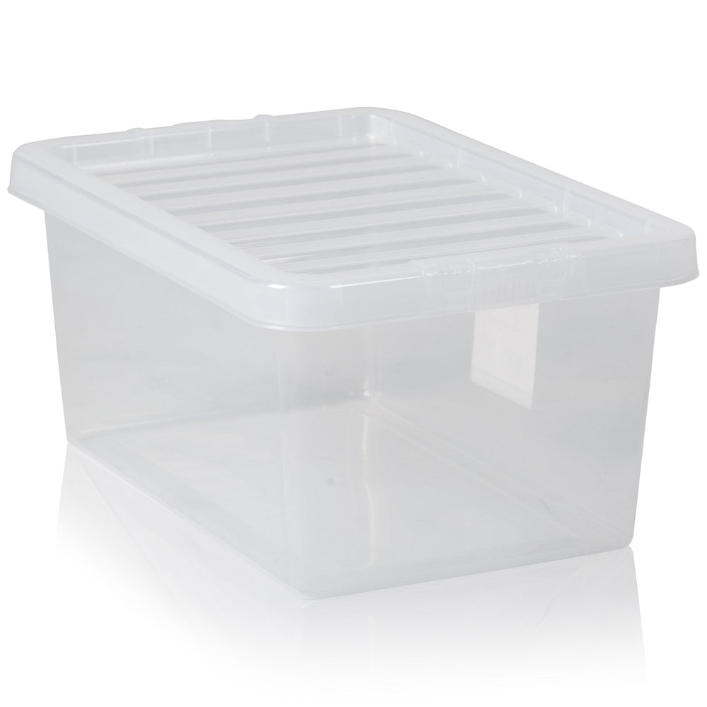 Pack of 5 - 11 Litre Crystal boxes with lids