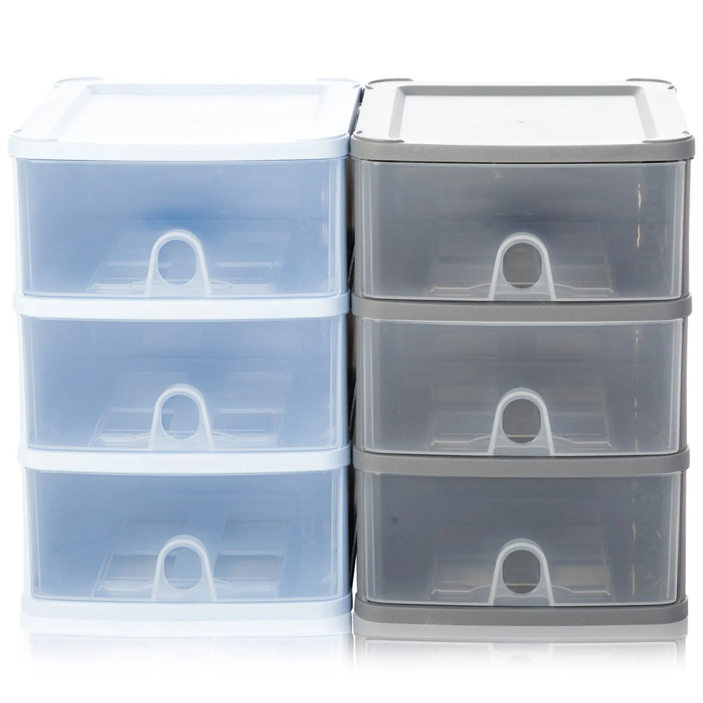 Three A5 Drawer Handi Stackable Modular Drawer System Unit Wham Storage