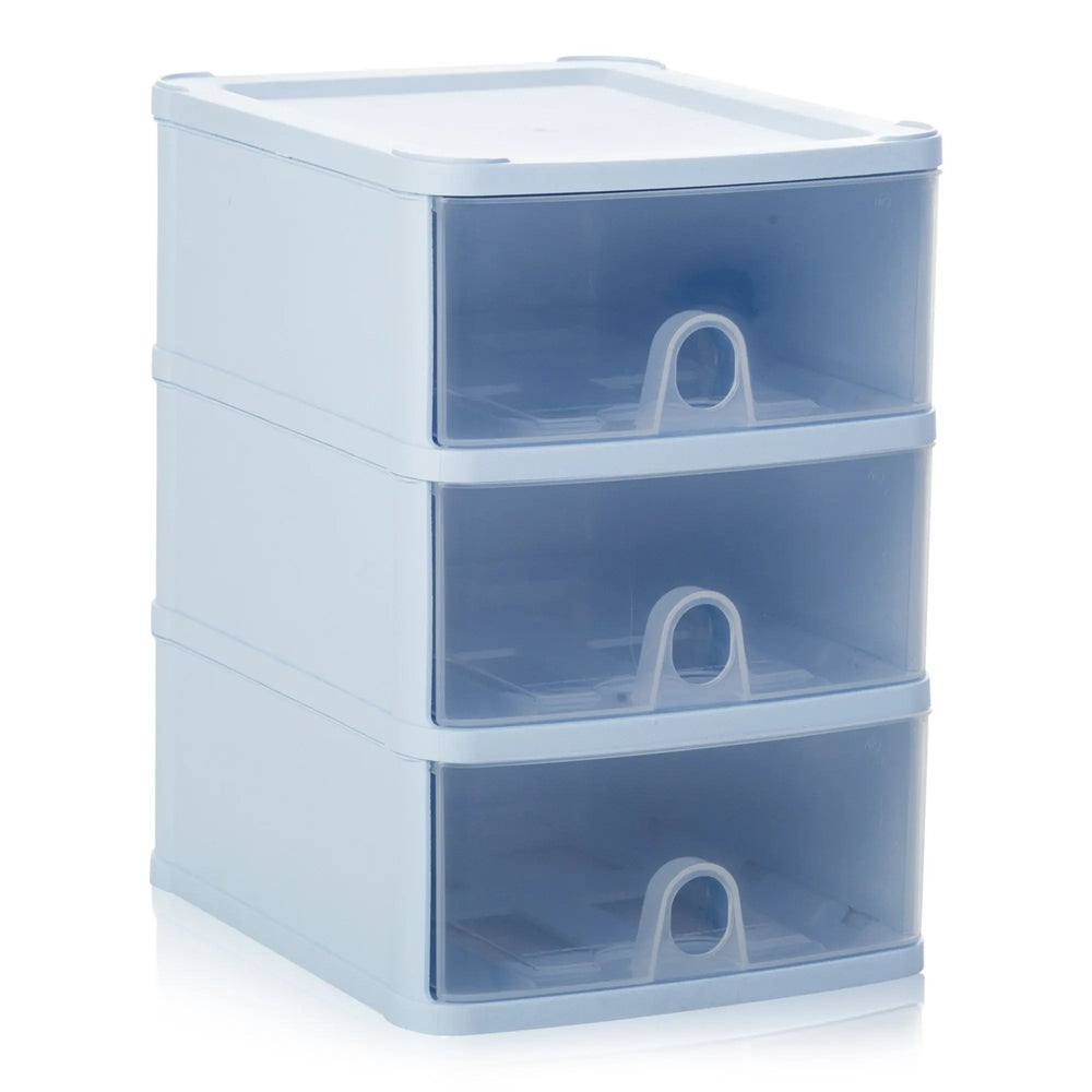 Three A5 Drawer Handi Stackable Modular Drawer System Unit Wham Storage