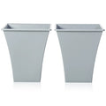 Pack of 2 - Metallica 28cm Square Plant Pot Wham Storage