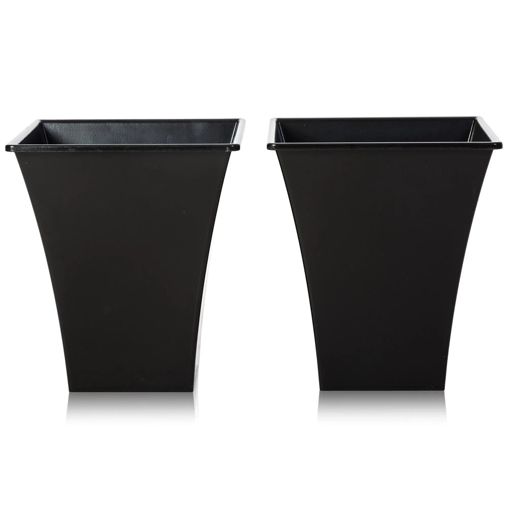Pack of 2 - Metallica 28cm Square Plant Pot Wham Storage