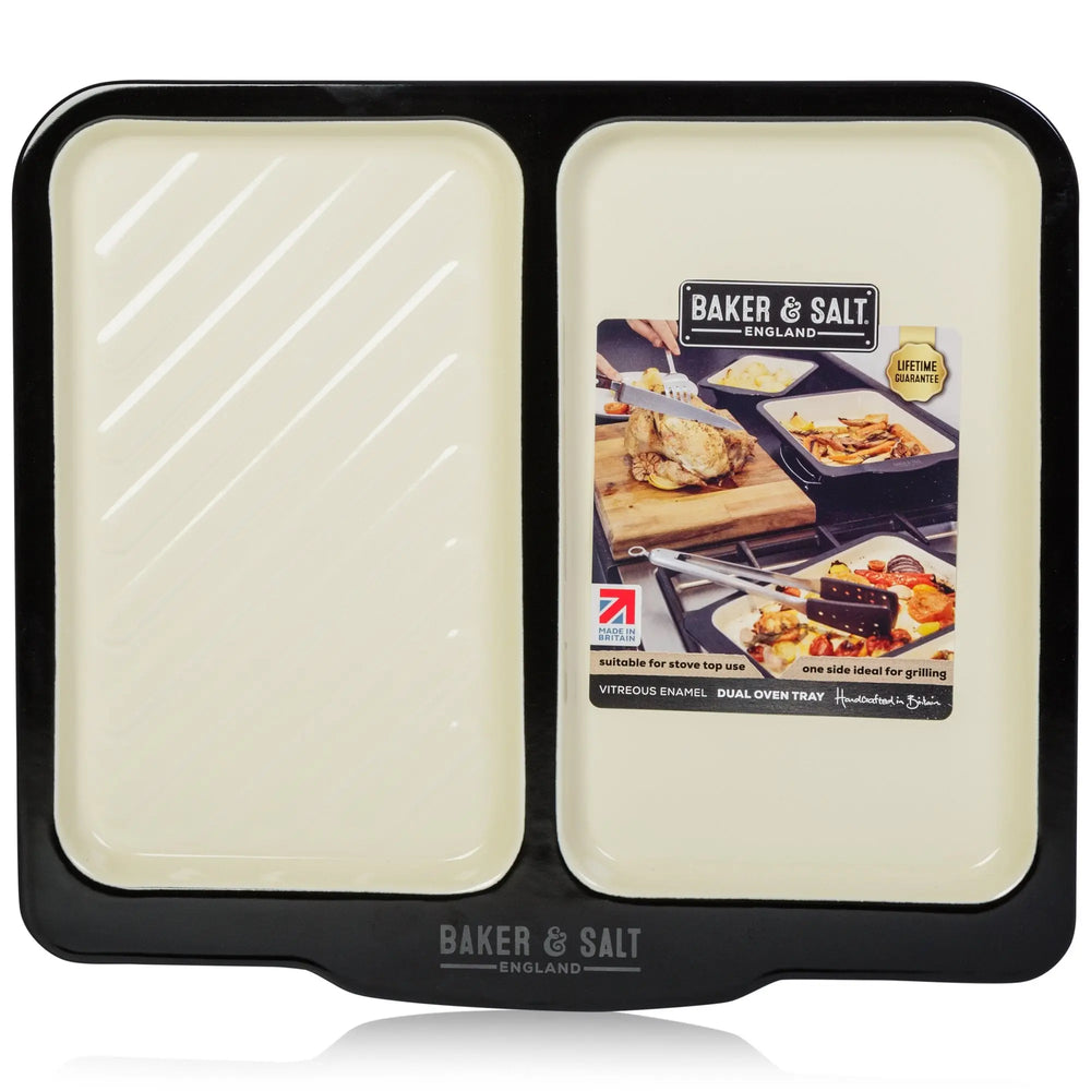 Baker & Salt Large Enamel Dual Tray Baker & Salt