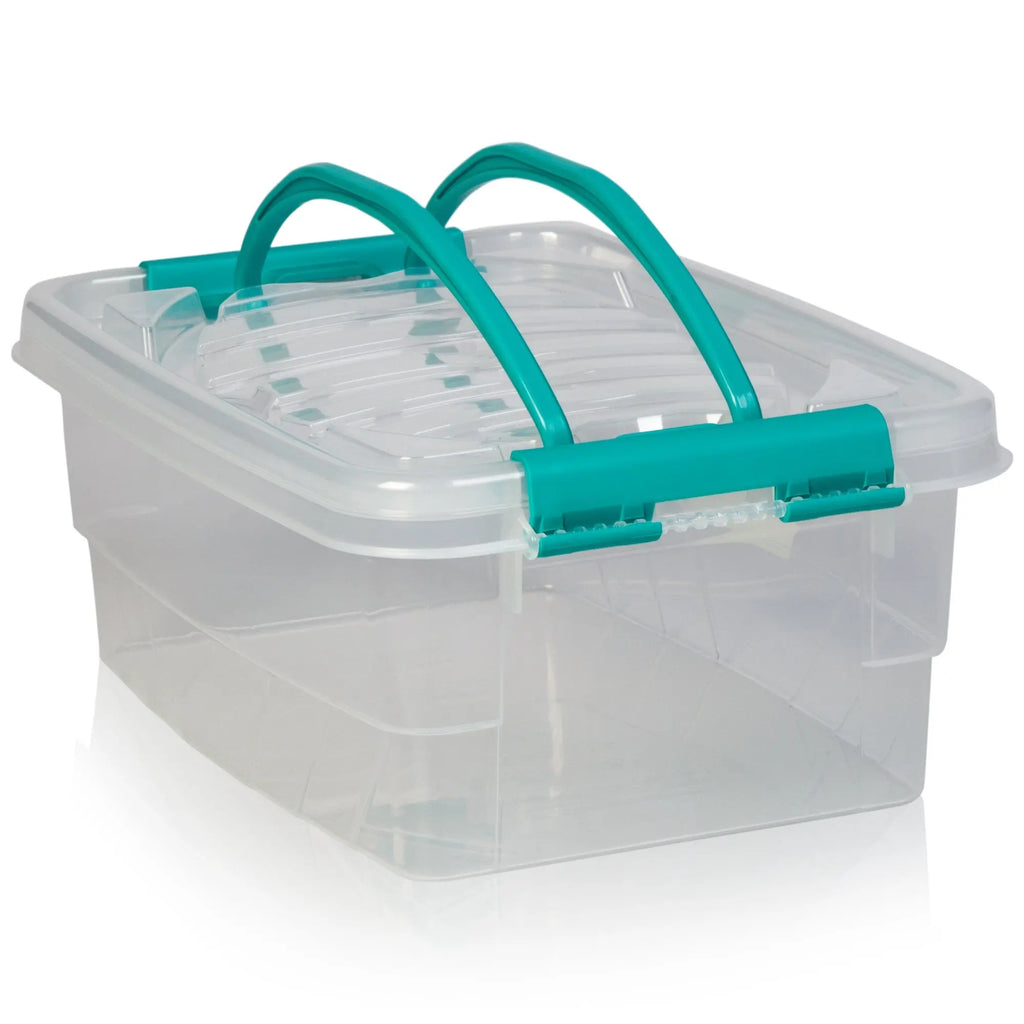 5 Litre Handy Plastic Storage Box Handle Lid