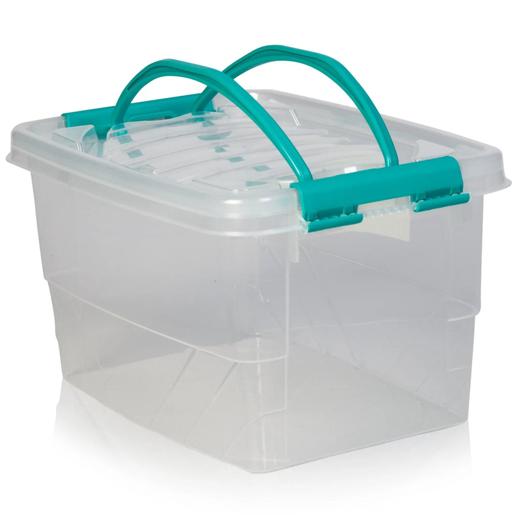 7 Litre Handy Plastic Storage Box Handle Lid