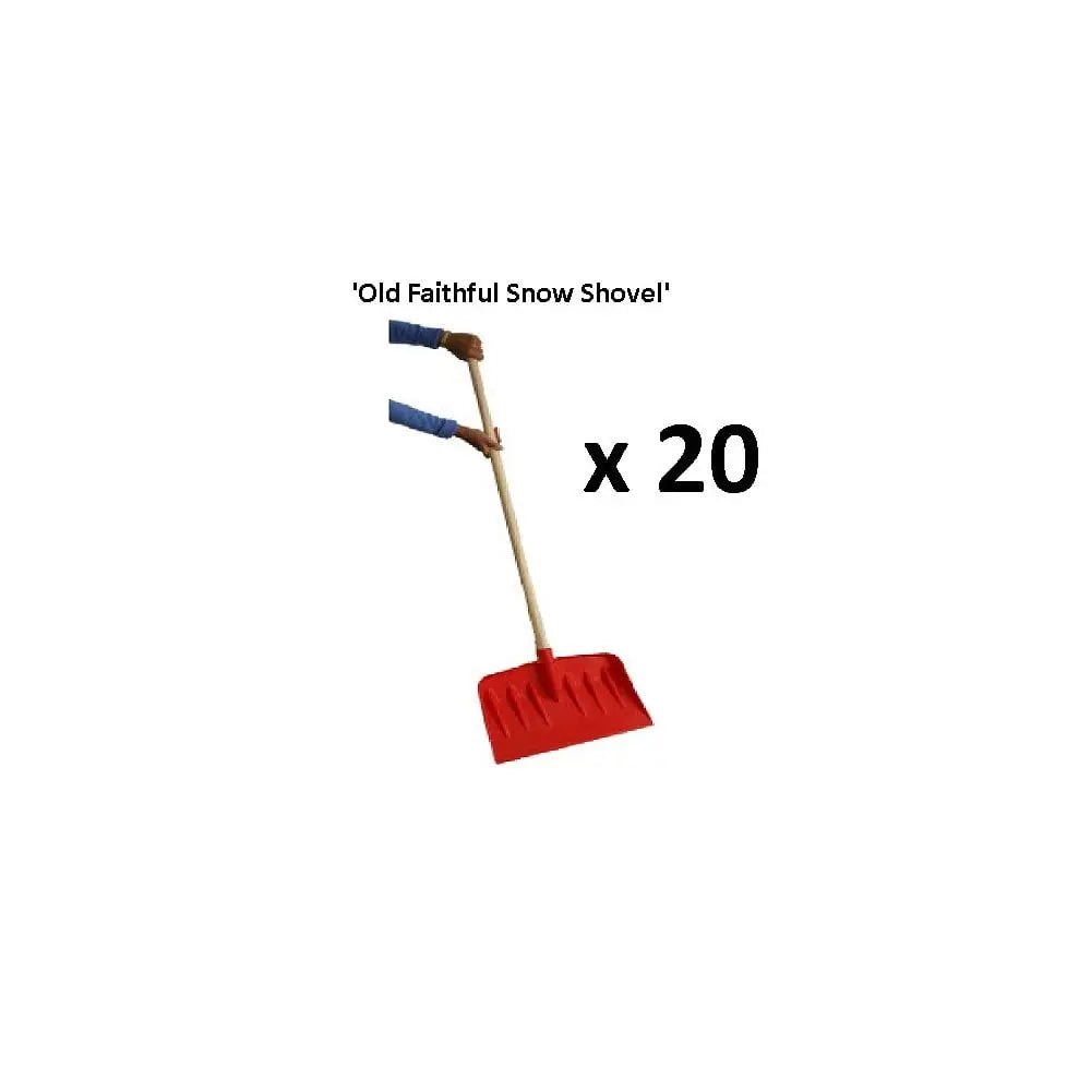 Snow Deal 3 - 'Old Faithful Plastic Snow Shovel' - Value Pack of 20 No Brand