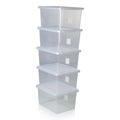 Pallet Deal x 100 - 31 Litre Crystal Plastic Storage Boxes with Lids Wham Storage