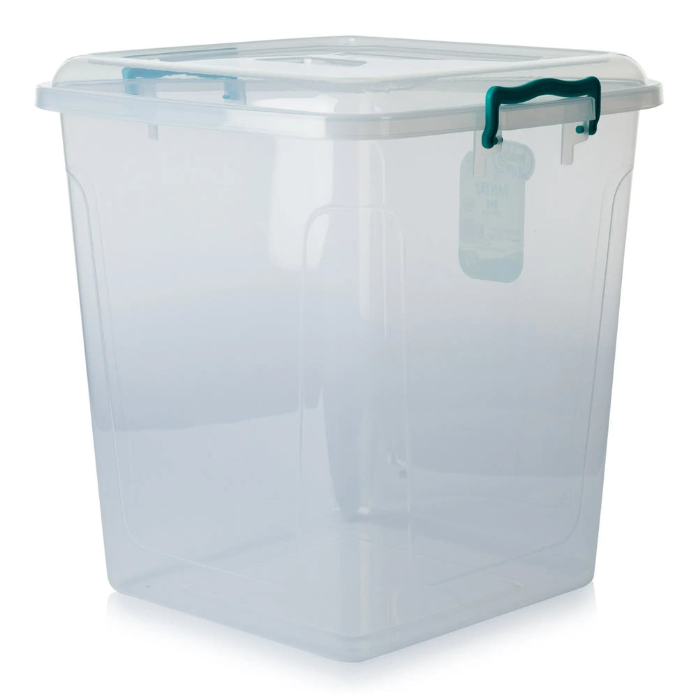 Pack of 3 - 40 Litre Square Plastic Pantry Box Hobby Life