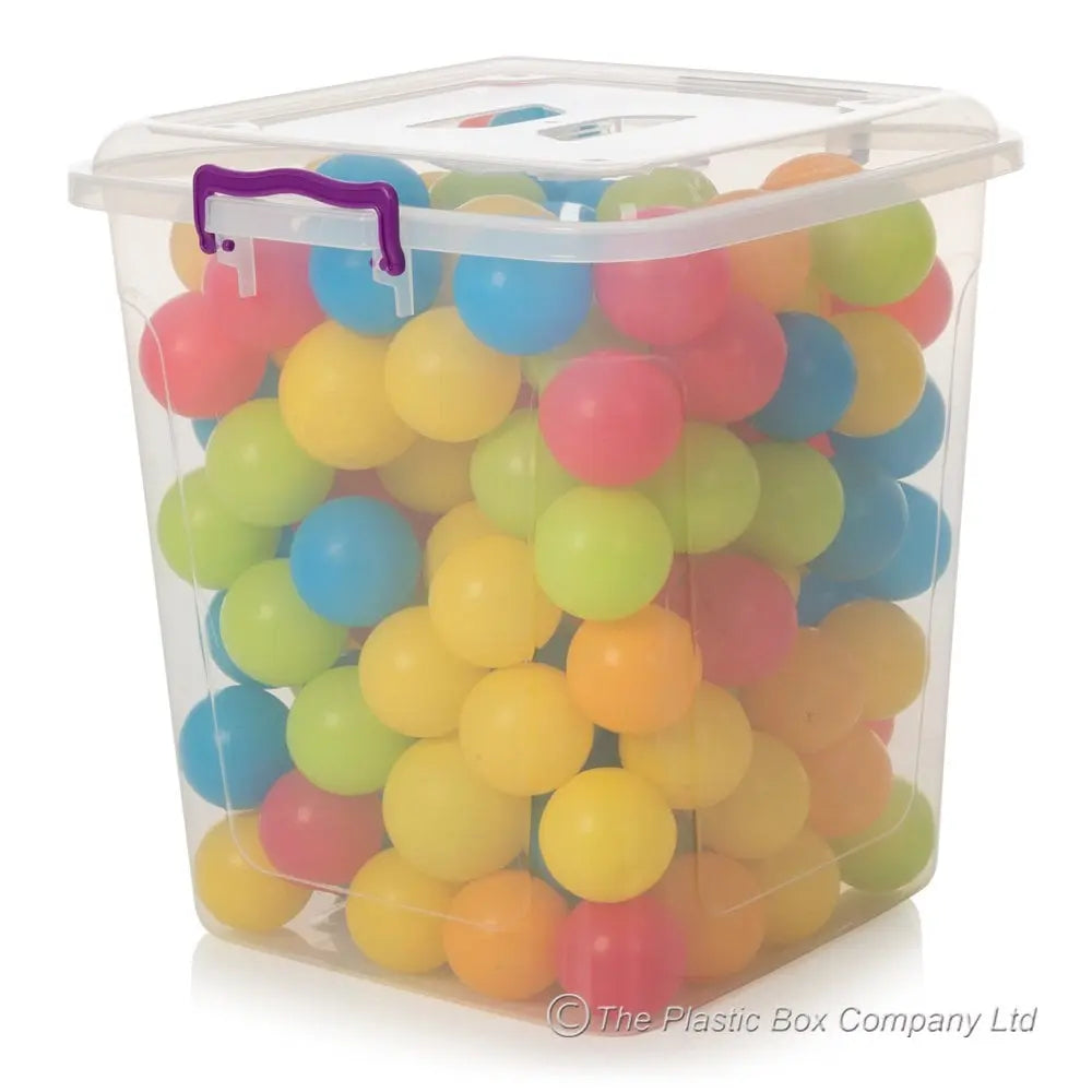 Pack of 3 - 40 Litre Square Plastic Pantry Box Hobby Life