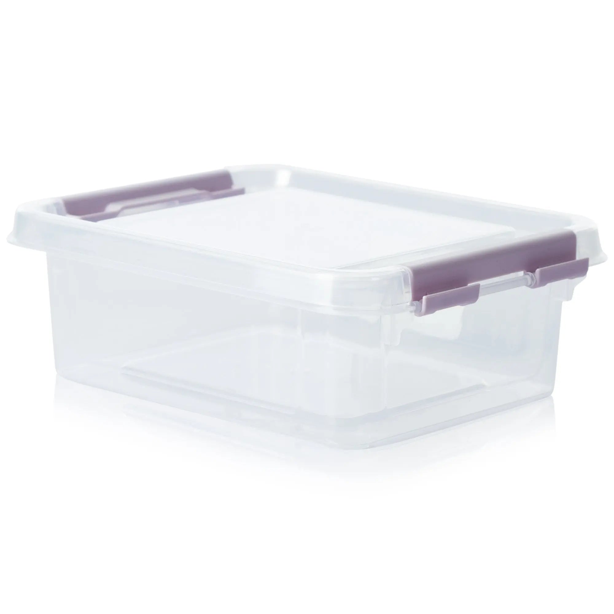 Buy Plastic 1 Litre Flat Storage Box with Lid – Plastic Box Shop