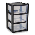 Large Wham Plastic Three Drawer Plastic Unit