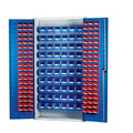 Topstore Louvred Panel Container Cabinet - with 120 x TC1 and 60 x TC3 Boxes BS