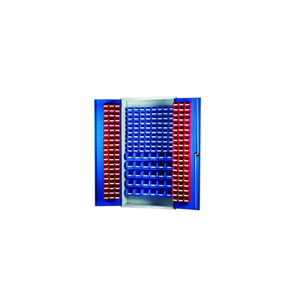 Topstore Louvred Panel Container Cabinet - with 120 x TC1, 80 x TC2 and 30 x TC3 BS