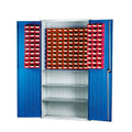 Topstore Louvred Panel Container Cabinet with 3 Shelves - 60 x TC1 and 80 x TC2 BS