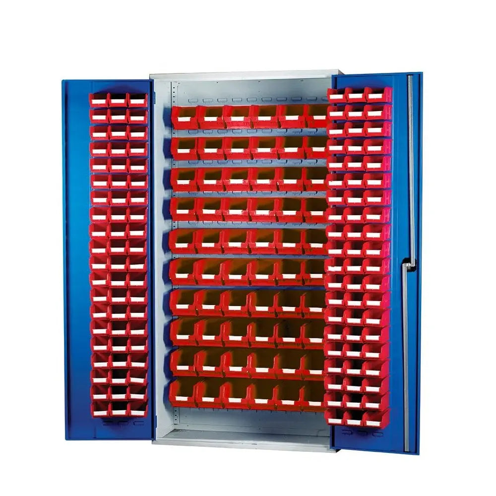Topstore Louvred Panel Container Cabinet - with 120 x TC2 and 60 x TC3 BS