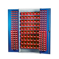 Topstore Louvred Panel Container Cabinet - with 60 x TC1, 60 x TC2 and 60 x TC3 Boxes BS