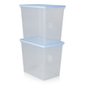 Pack of 2 - 90 Litre Large Wham Storage Boxes and Lids