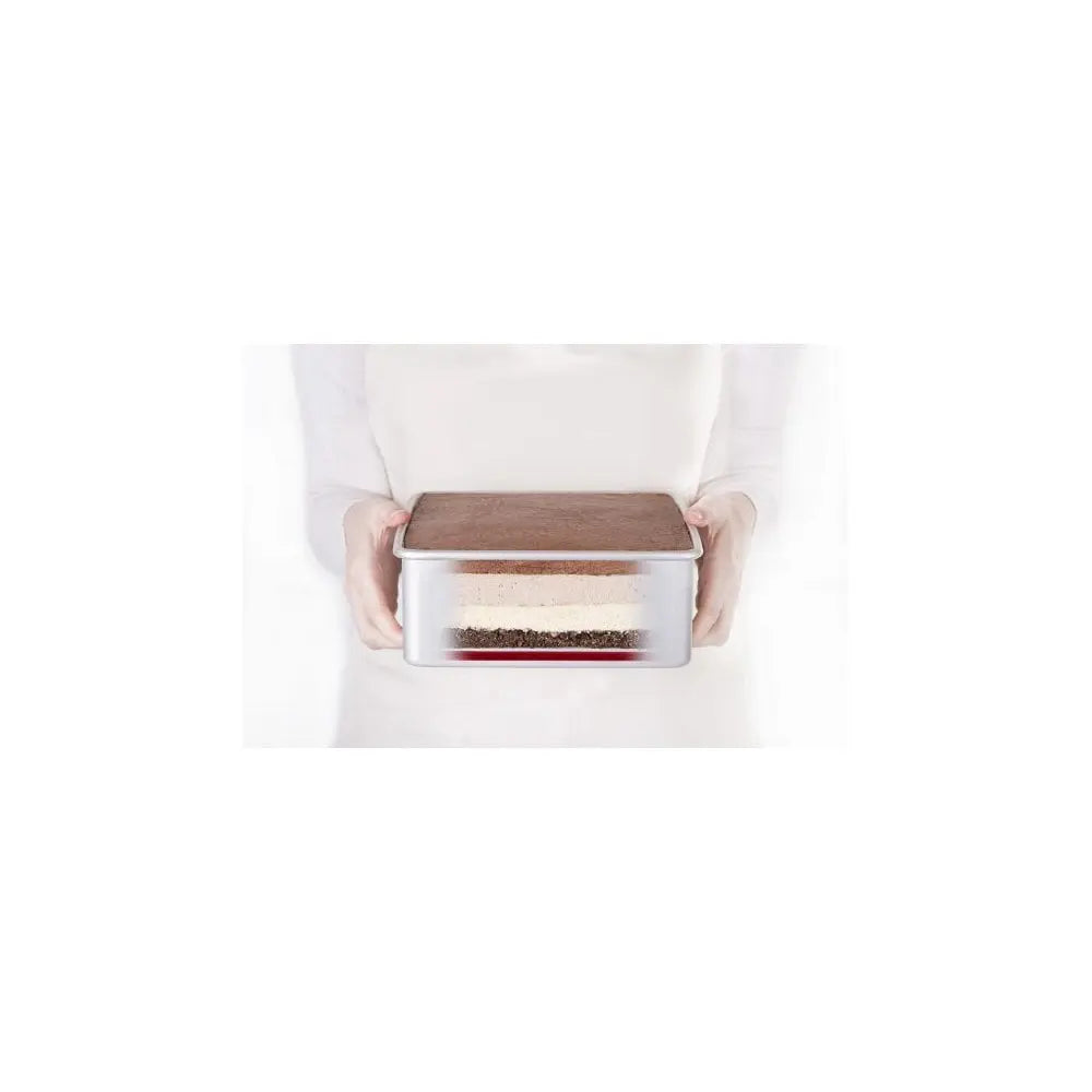 20cm PushPan Aluminium Shallow Square Tin PushPan