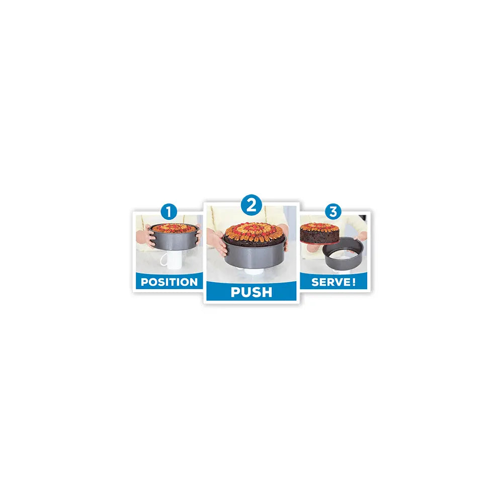 28cm PushPan Non-Stick Shallow Round Tin PushPan