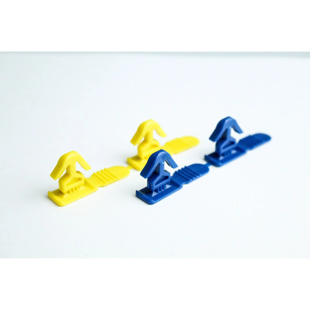 BoxLoc Attached Lid Box Seal (Bag of 500) YELLOW No Brand