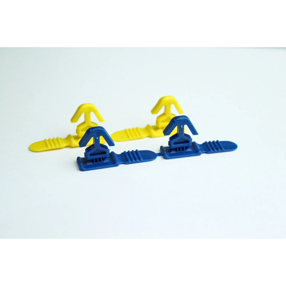 BoxLoc Attached Lid Box Seal (Bag of 500) YELLOW No Brand
