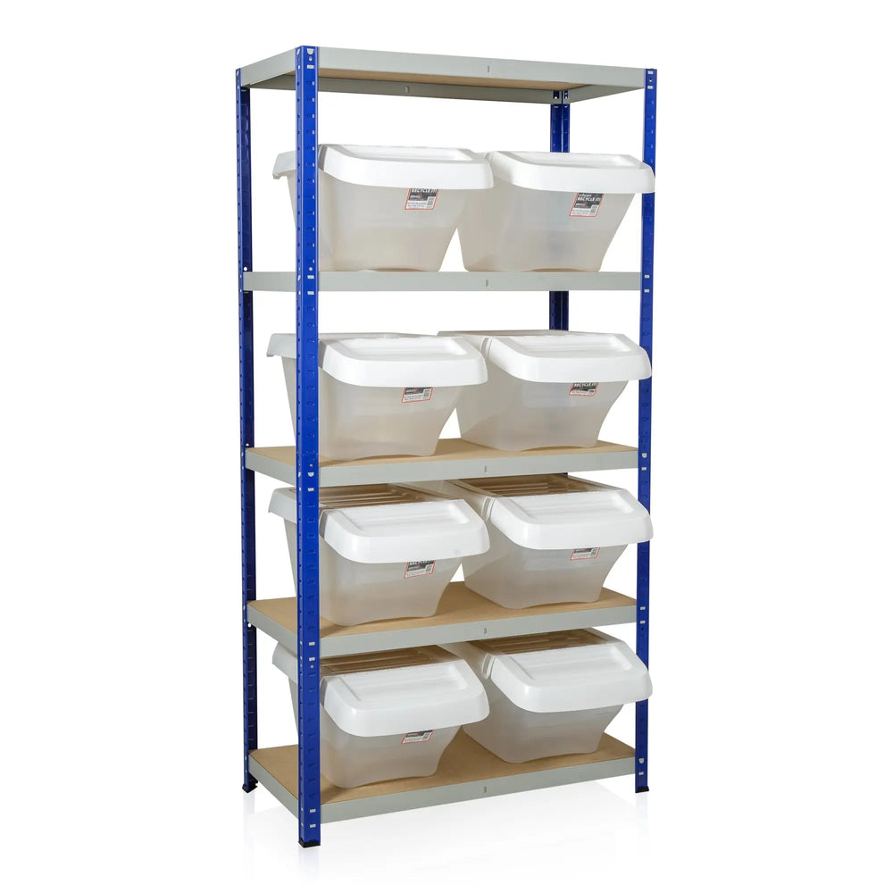 Clicka 175 Shelving with 30L Recycling Bins Racking