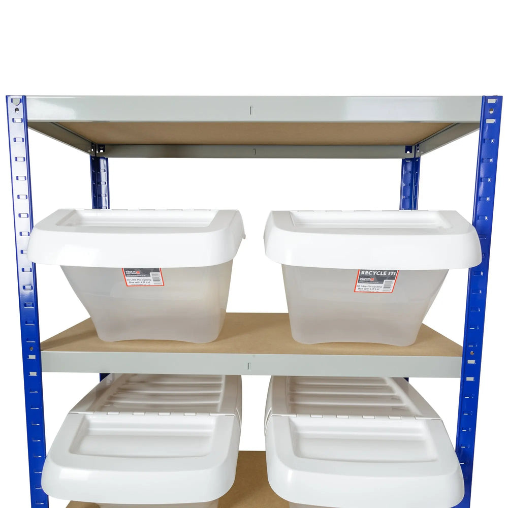 Clicka 175 Shelving with 30L Recycling Bins Racking