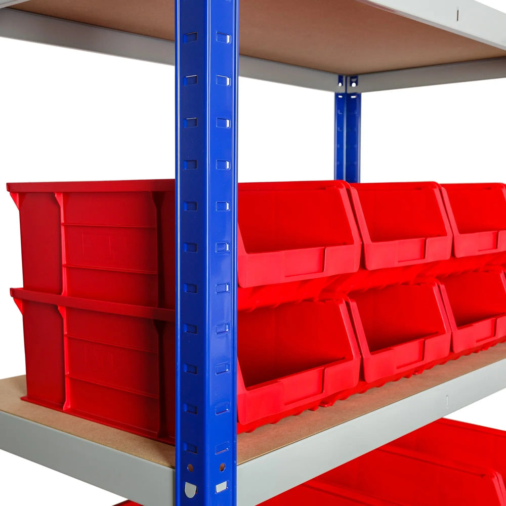 Clicka 265 Shelving with XL4 Open Fronted Container Combo Racking