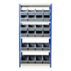 Clicka 265 Shelving with XL5 Open Fronted Container Combo Racking