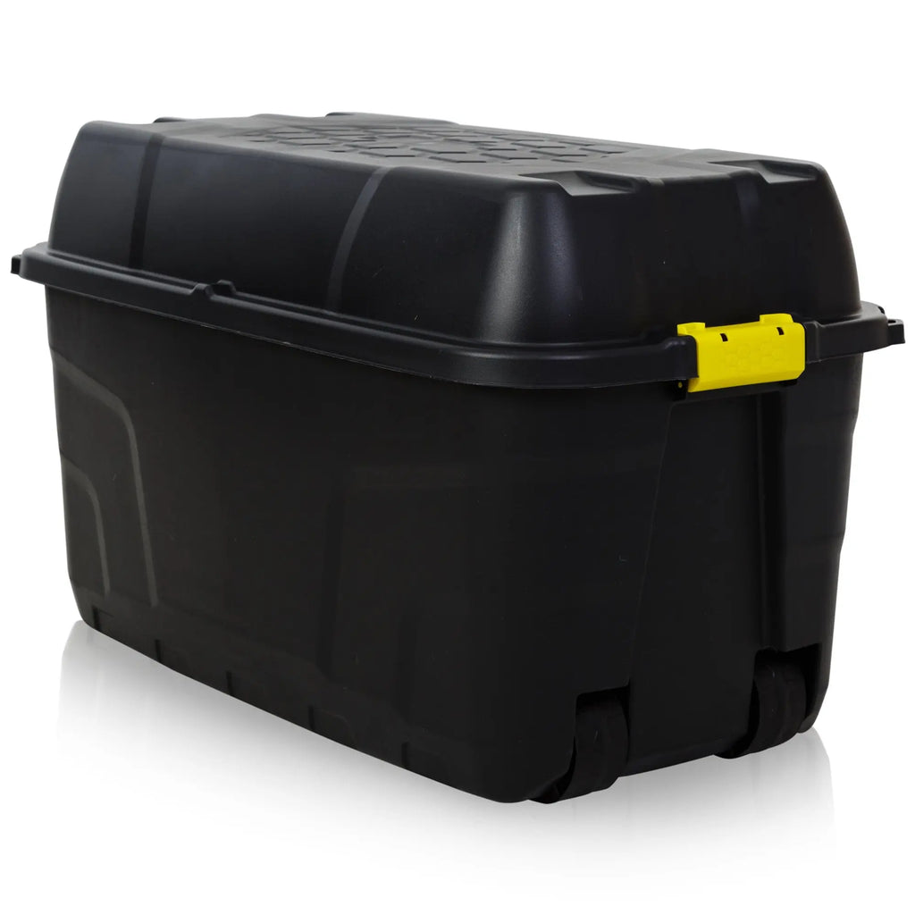 175 Litre Premium Quality Plastic Box Clip on Lid Wheels