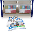 Clicka 265 Shelving with 45L Wham Crystal Boxes and Lids Racking