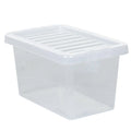 SINGLE - 7 Litre Crystal Plastic Storage Box with Lid Wham Storage