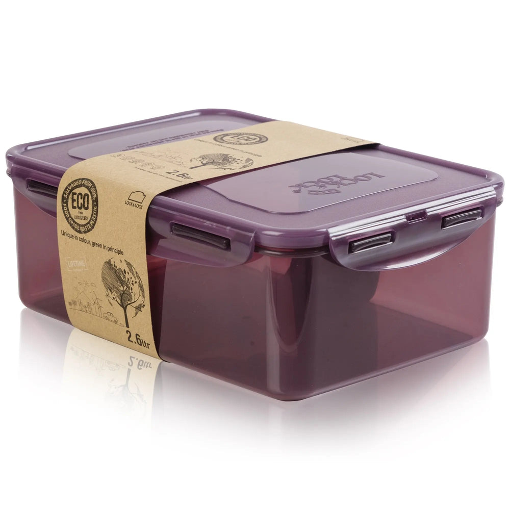 Rectangular Lock Boxes Buy Plastic Lock & Lock Eco 2.6 Litre Rectangular Box with Lid ...