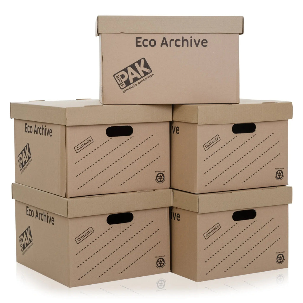 Pack 5 Eco Archive Cardboard Boxes