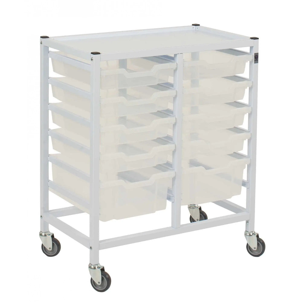 Double Column Compact Medical Trolley Set Gratnells