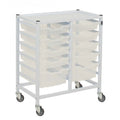 Double Column Compact Medical Trolley Set Gratnells