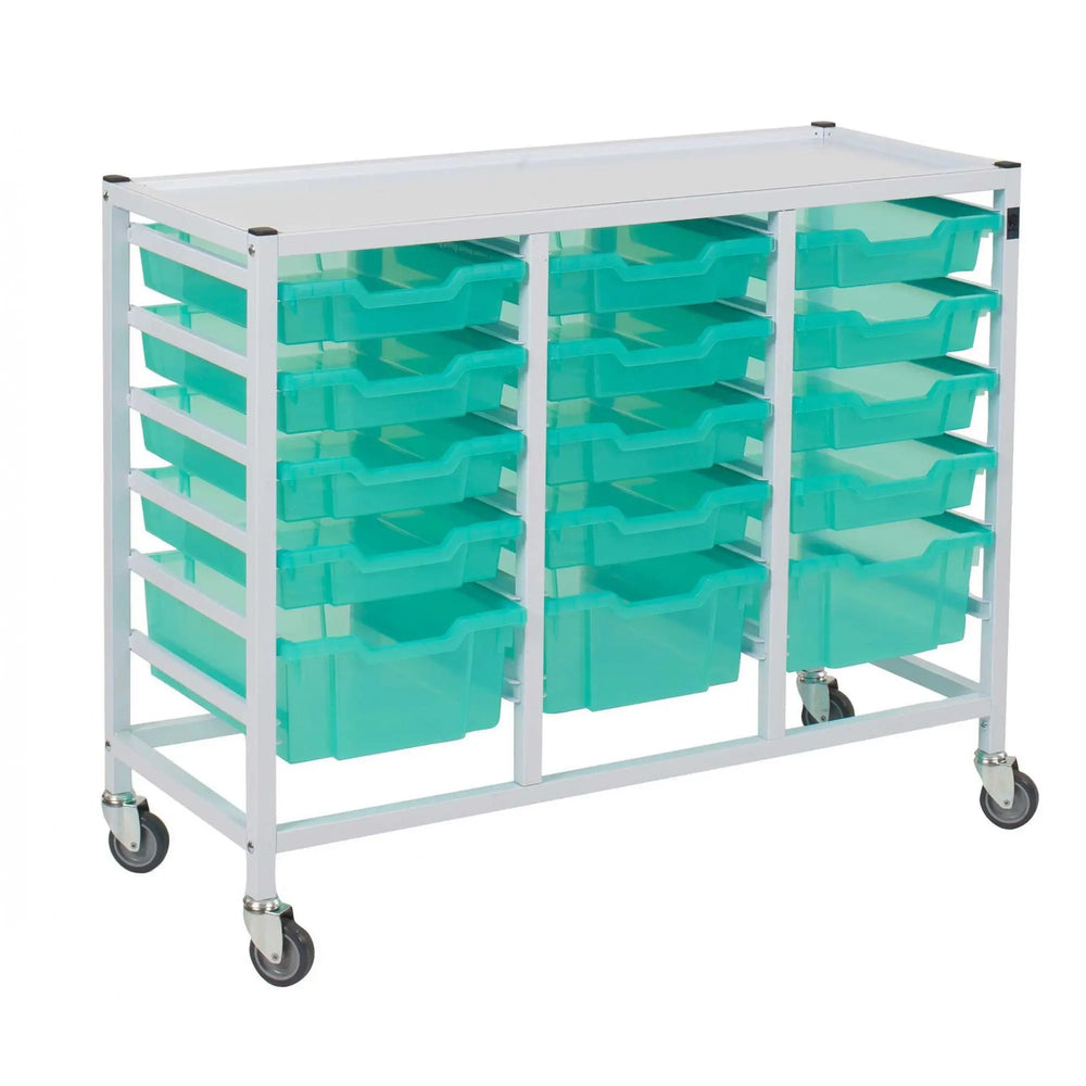 Triple Column Compact Medical Trolley Set Gratnells