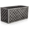 Lazio Pewter Effect Trough Planter Strata