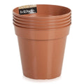 Set of 5 - 12.7cm Terracotta Grow Pots Strata
