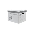 Pack of 5 - White Archive Cardboard Boxes StorePak