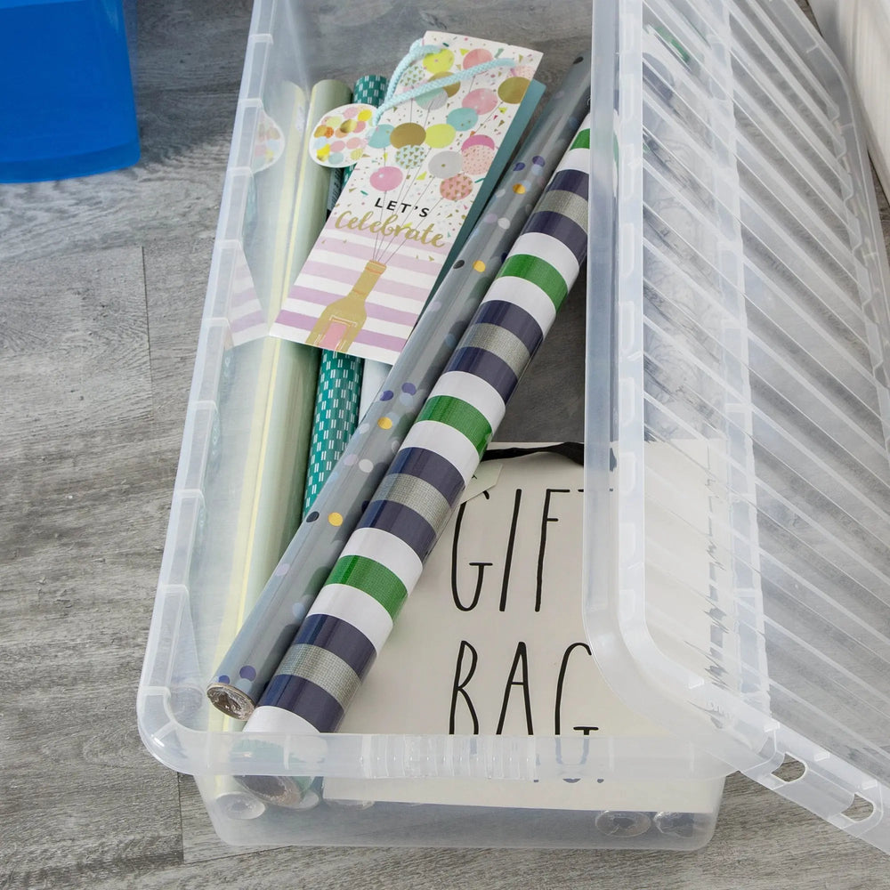 Pallet Deal x 110 - 42 Litre Under Bed Plastic Storage Boxes with Lids Wham Storage