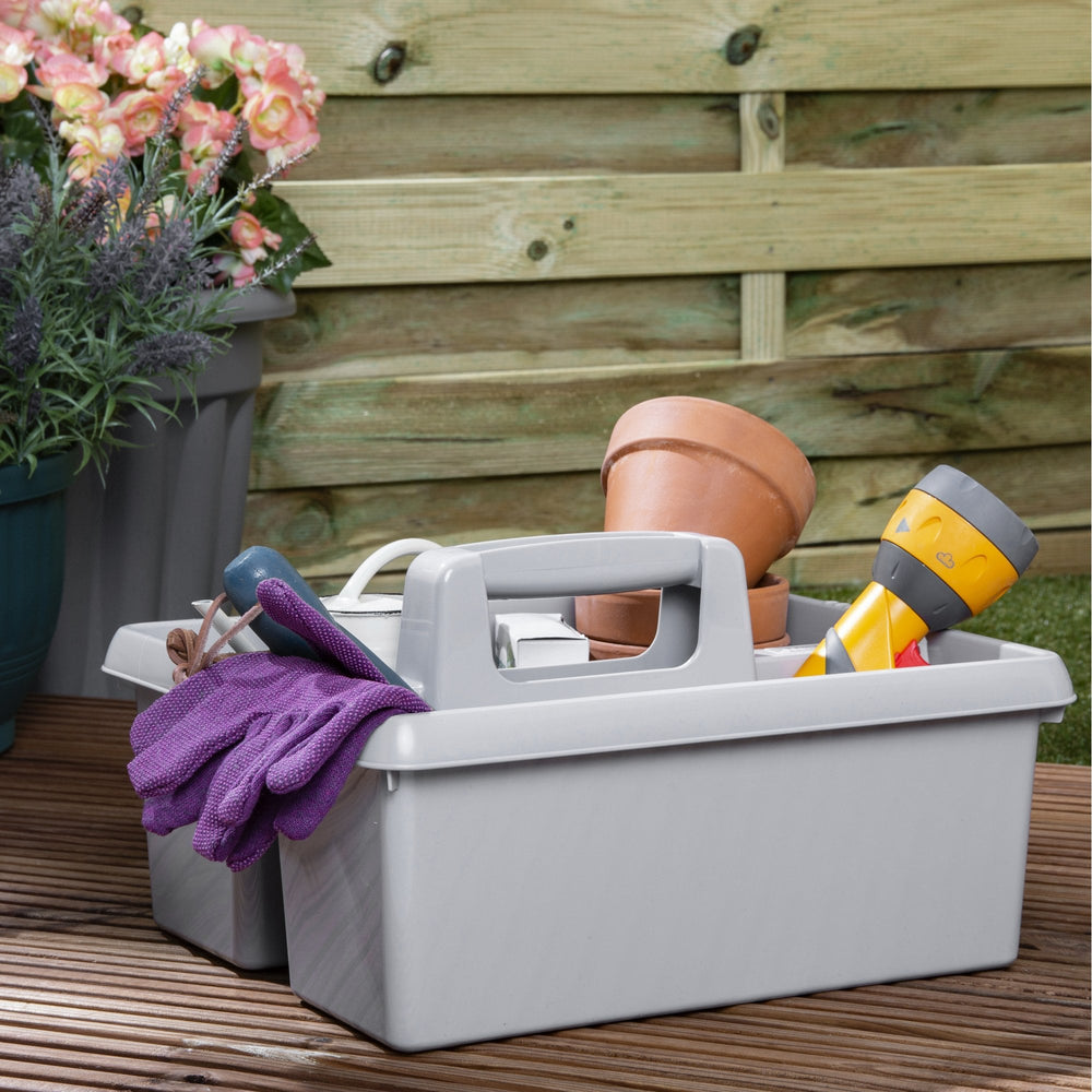 Home Upcycled Storage Caddy with Handle