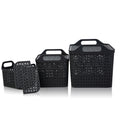 Medium Urban Style Plastic Storage Basket with Lid