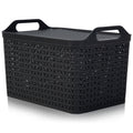 Medium Urban Style Plastic Storage Basket with Lid