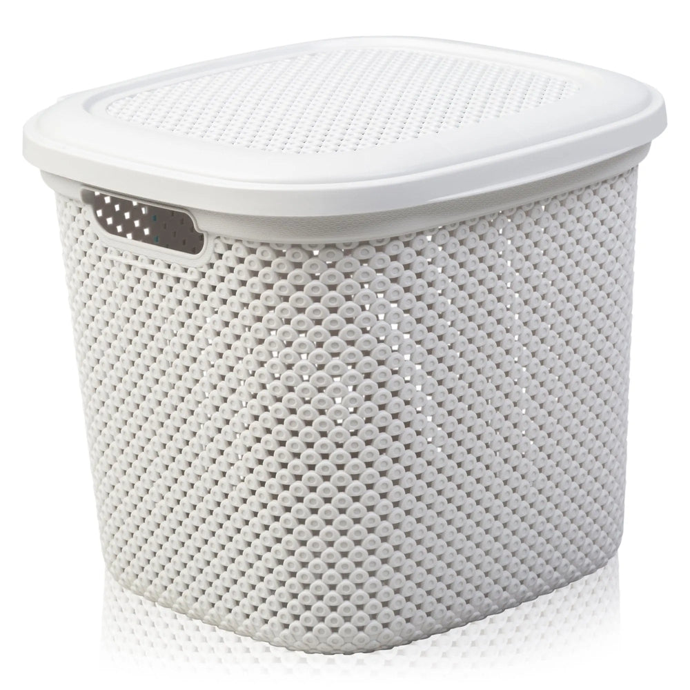 Diamond Design Multi Purpose Storage Basket with Lid Hobby Life