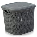 Diamond Design Multi Purpose Storage Basket with Lid Hobby Life
