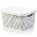 7 Litre Diamond Design Plastic Storage Box with Lid Hobby Life