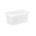 2.6 Litre Crystal Plastic Storage Box with Lid Wham Storage