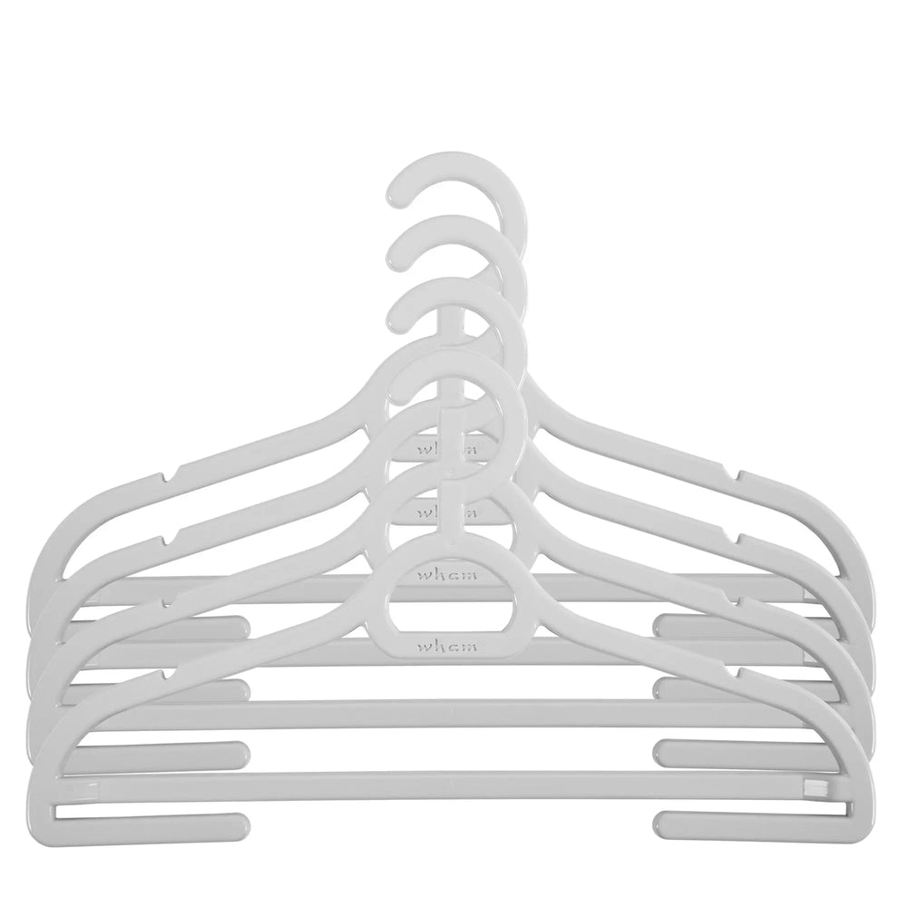 Set of 4 Home Upcycled Plastic Adult Coat Hangers Wham Storage