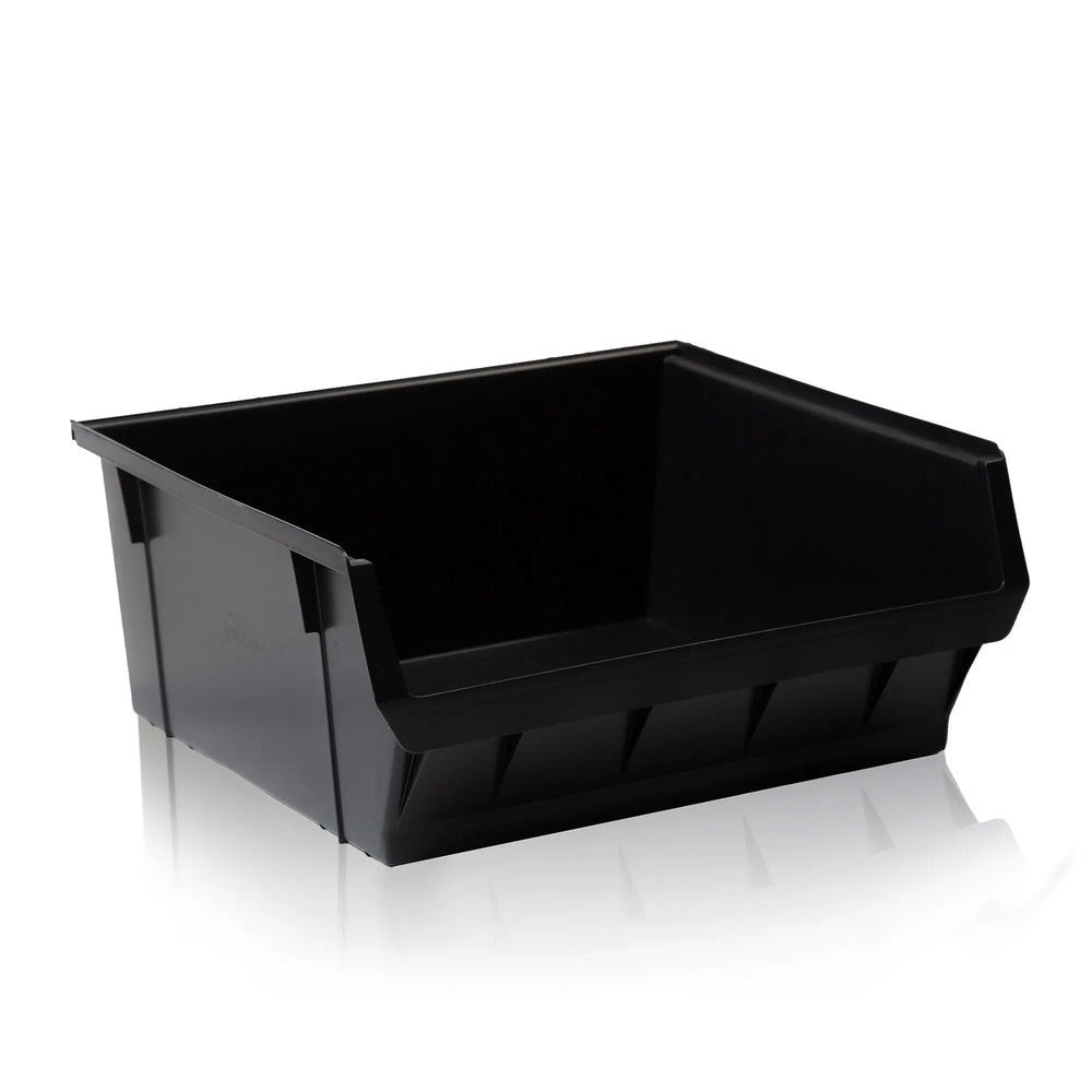 Pack of 5 - Large Open Fronted Plastic Storage Bins - Size 6 Counter