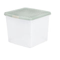 37 Litre Wham Clip Square Plastic Storage Box with Lid 10.03 - Great for 12'' Vinyl Records